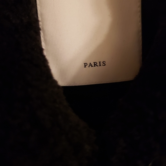 SANDRO PARIS Blk leather Aviator Jkt w/blk shearling collar. Serious offers only - Picture 8 of 14